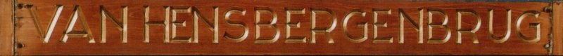 vanhensbergen bridge sign